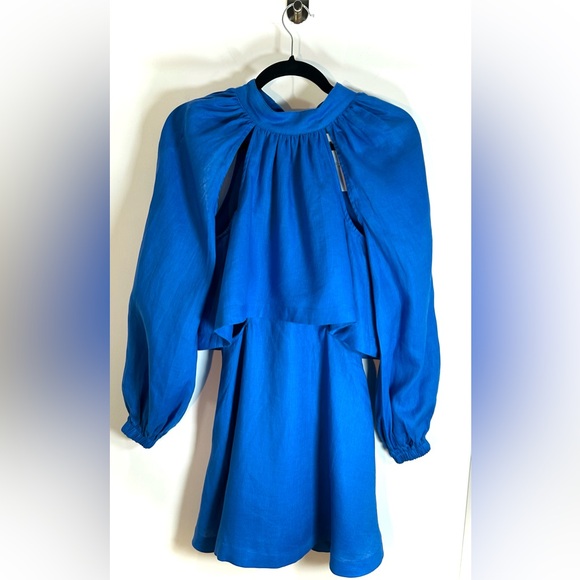 Sovere x REVOLVE - Azure Linen Tie-Back Mini Dress – XS – NWT - Picture 4 of 7